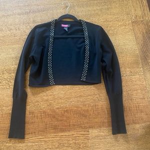 Say What short black cardigan